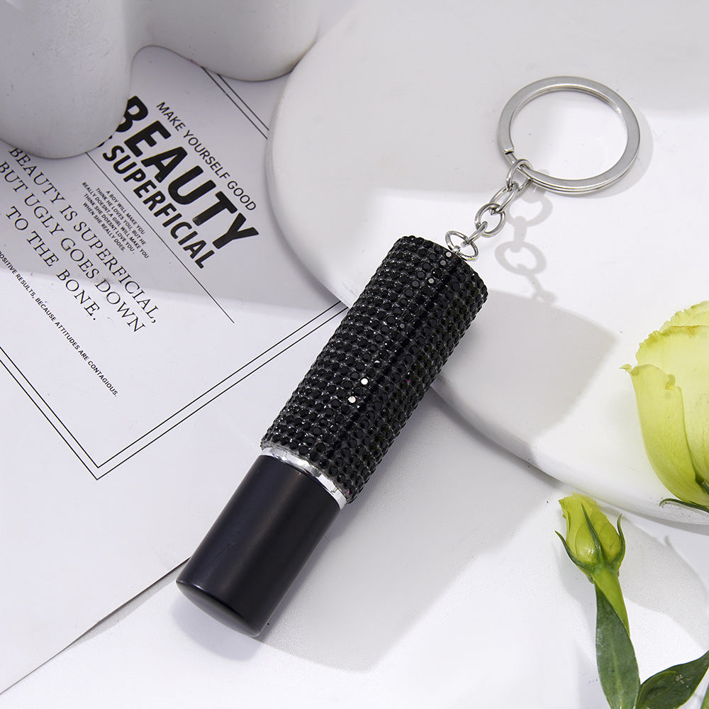 Wholesale Mini 5ml Rhinestone Perfume Bottle Portable Multifunctional Keychain
